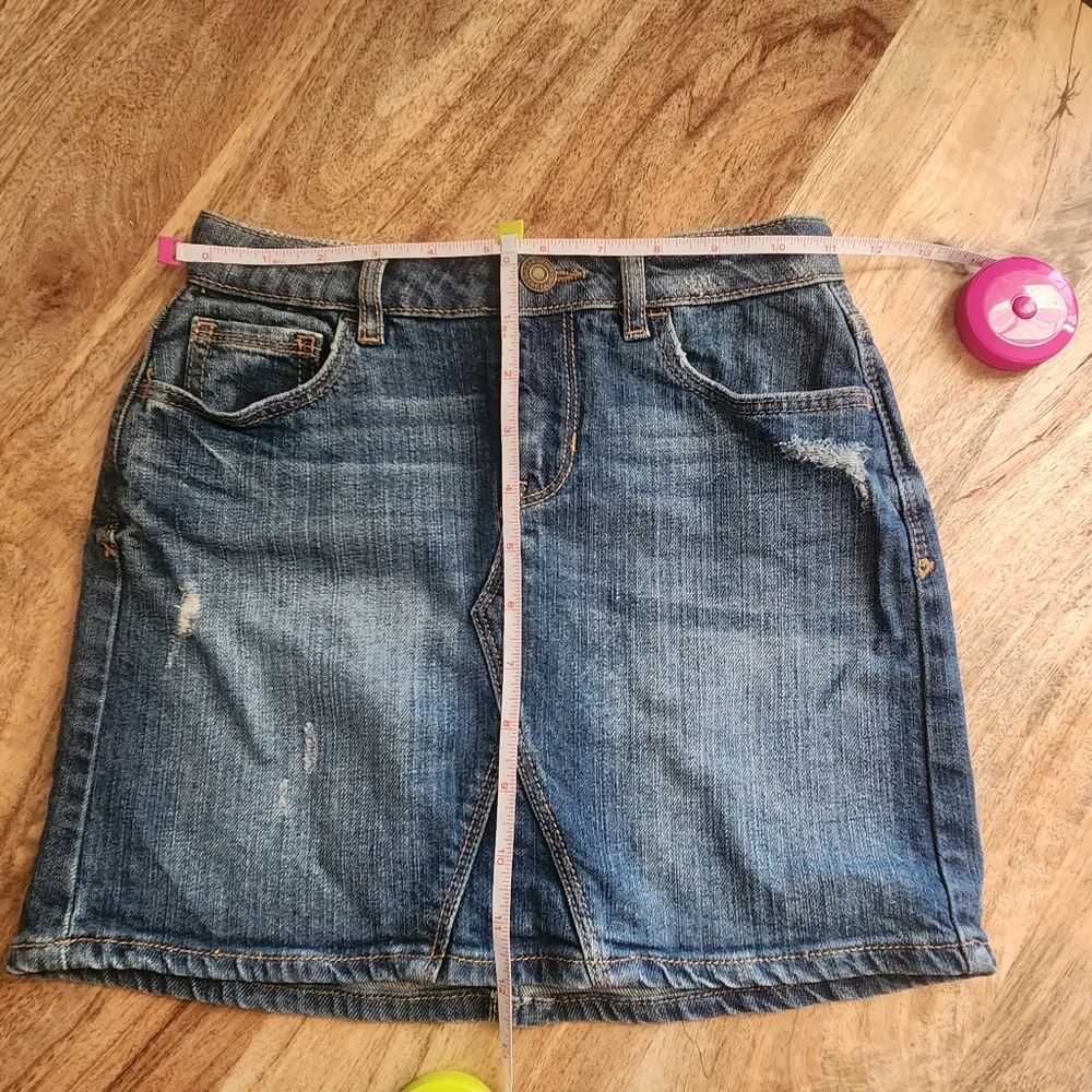 Gap Kids Girls Denim Distressed Skirt